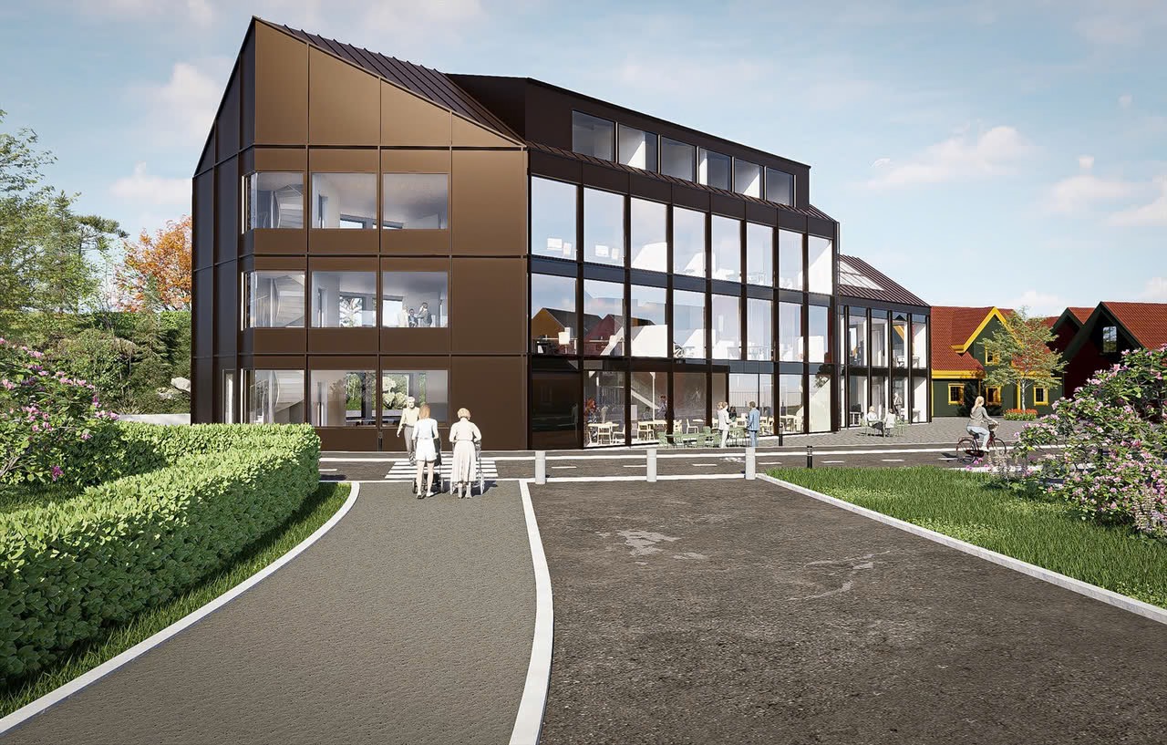 Moderne og flott kontorbygg samt handelslokaler på Skjold/Fana like ved bybanestopp.