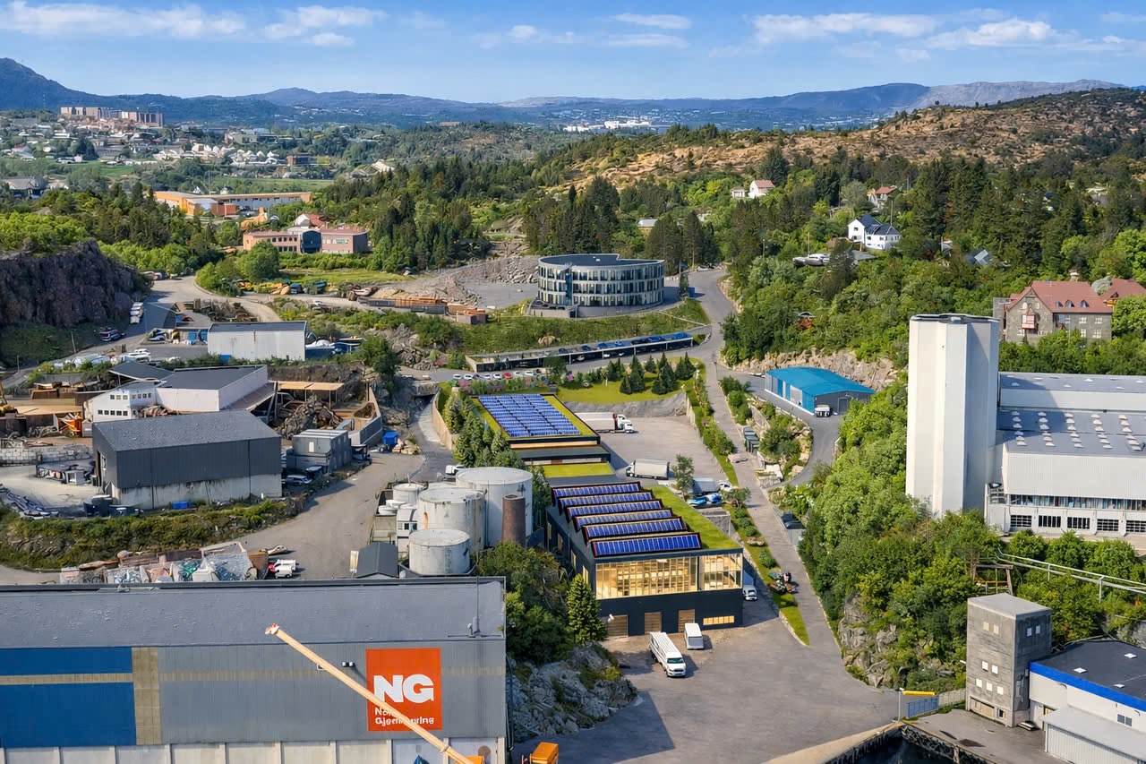 Sjønært logistikk- og industrianlegg ved nye Sotrabroen