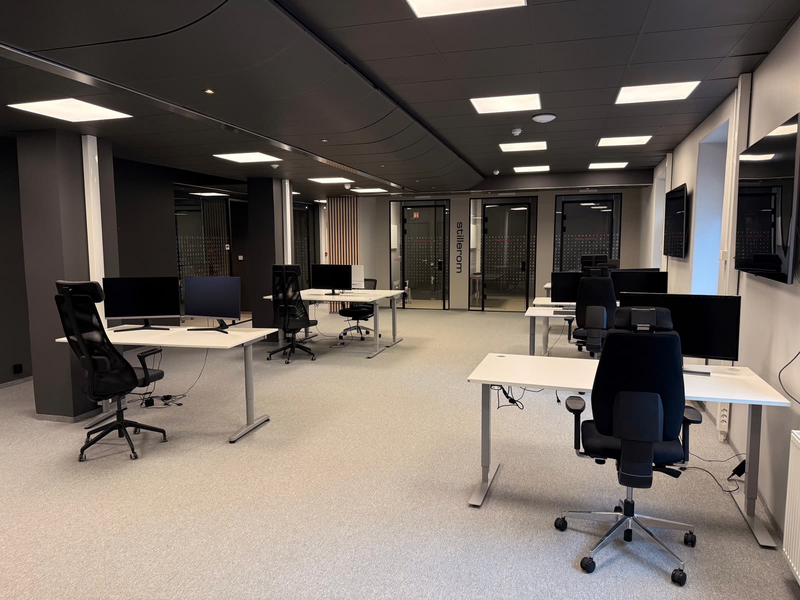 Moderne kontorlokaler midt i Bergen sentrum ledig for korttidsleie