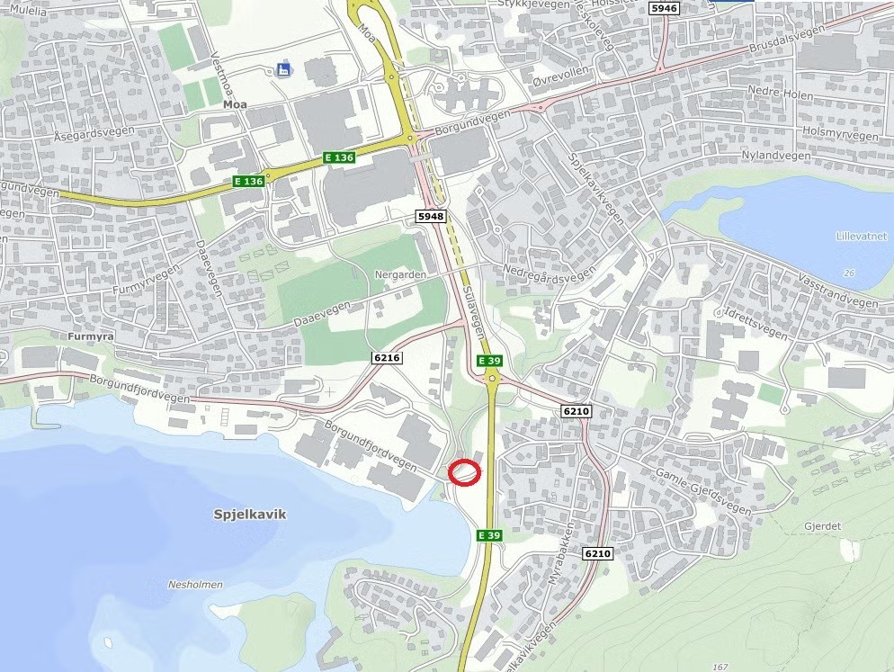 Kontor- og lagerlokale til planlagt i Borgundfjordvegen 145
